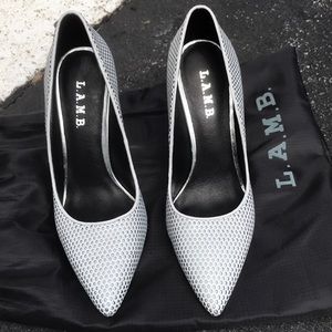 Light gray LAMB heels. Worn once.